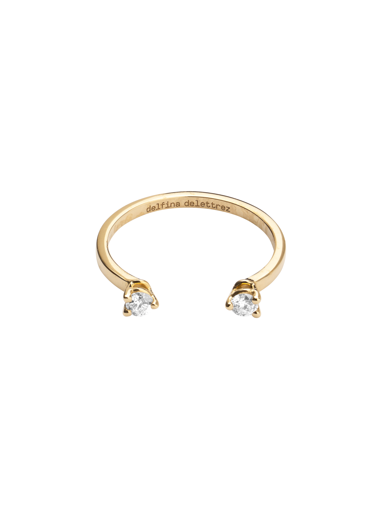 Diamond dots ring